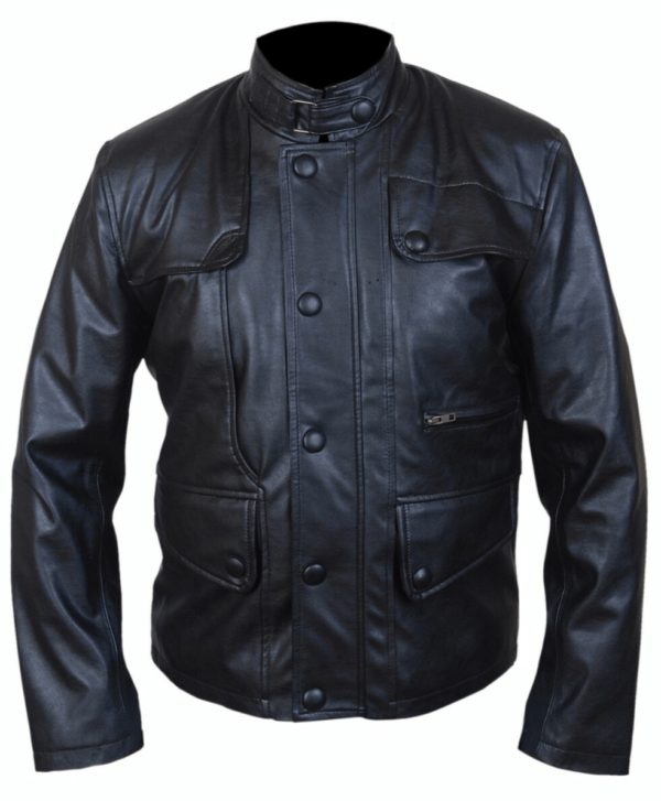 Mens T5 Terminator Genisys Arnold Schwarzenegger Leather Jacket