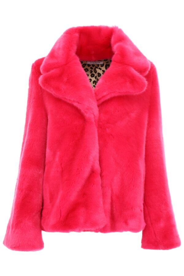 Taylor Swift You Need To Calm Down Pink Fur Coat Long Jacket