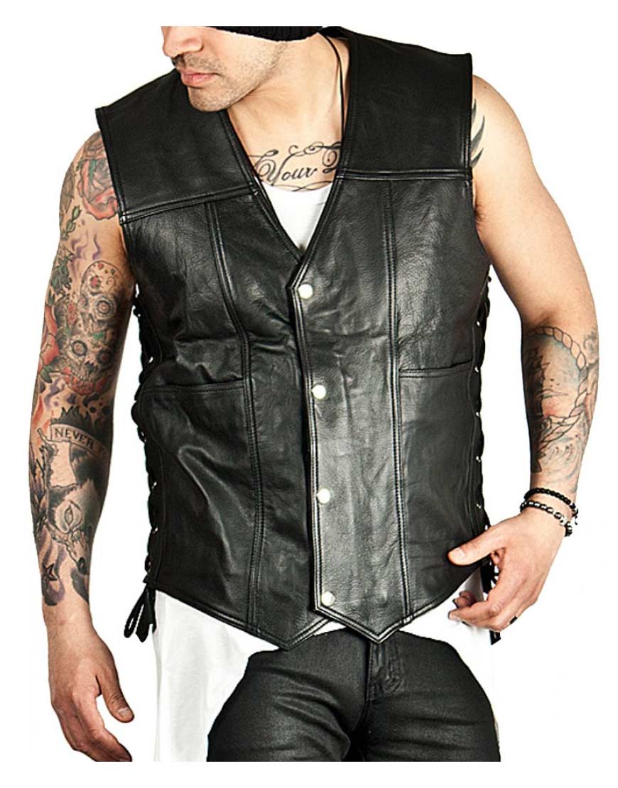 The Walking Dead Daryl Angel Wings Leather Vest