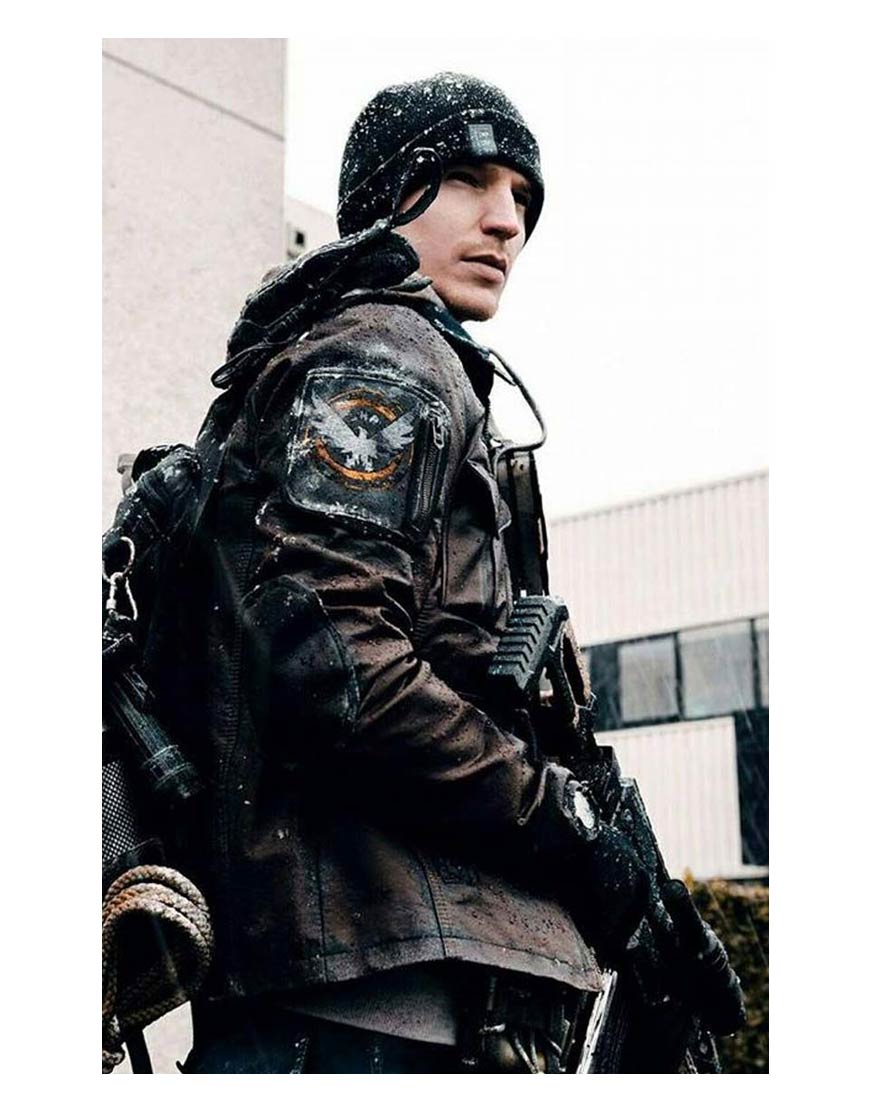 Tom Clancy’s The Division Agent Distressed Leather Jacket - Image 3