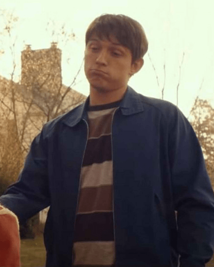 Tom Holland Cherry Cotton Blue Jacket