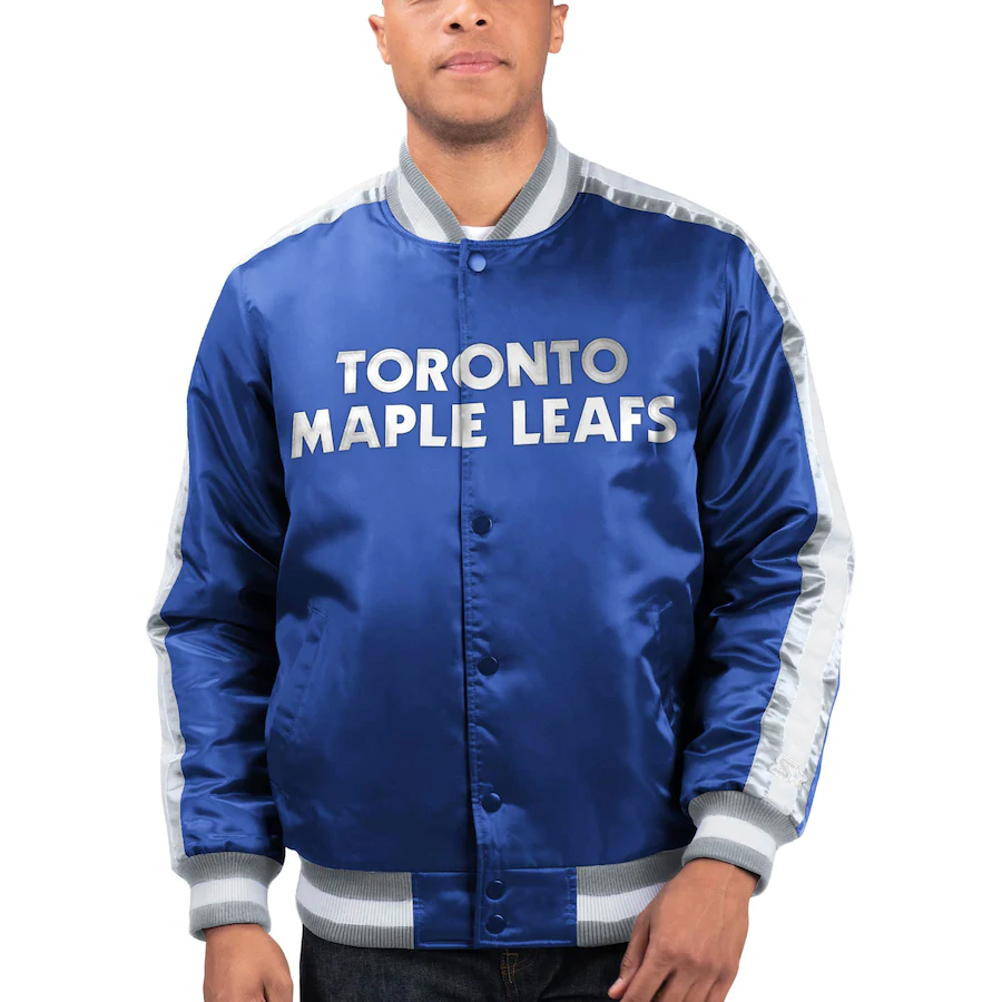 Mens Blue Toronto Maple Leafs Jacket