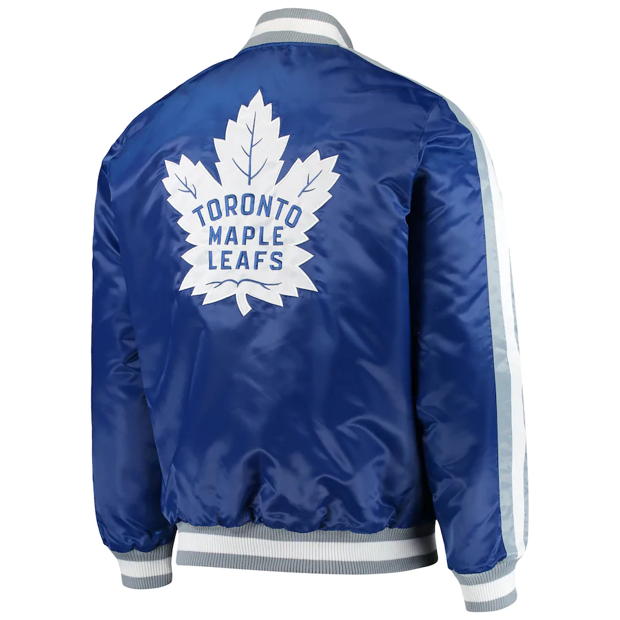 Mens Blue Toronto Maple Leafs Jacket - Image 2