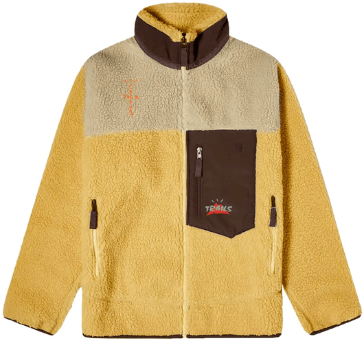 Travis Scott Cactus Trails Tri-Color Full-Zip Sherpa Jacket