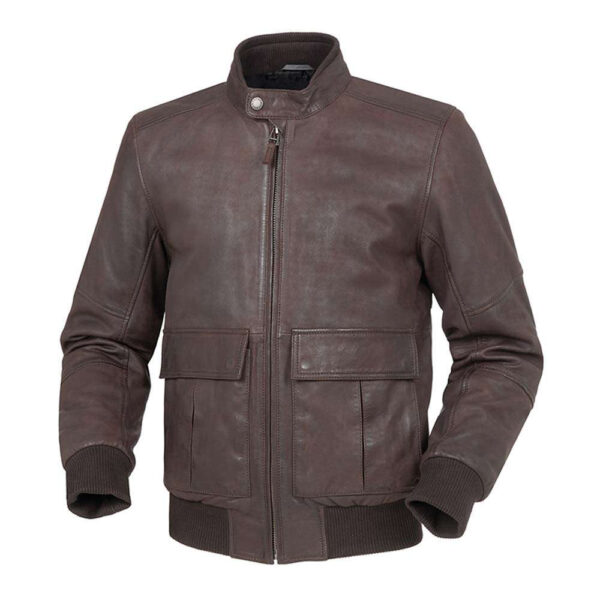 Tucano Urbano Iceman Brown Leather Jacket