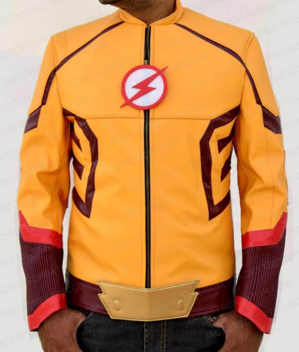 Wally West Kid Flash Leather Jacket