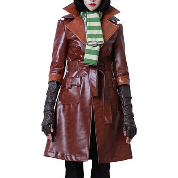 Wright Fallout 4 Piper Leather Long Coat