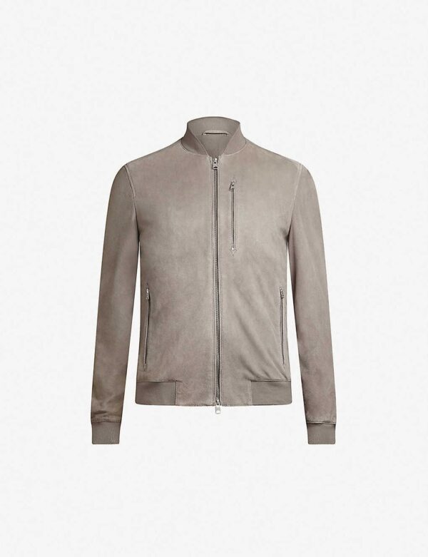 Allsaints Kemble Suede Bomber Jacket