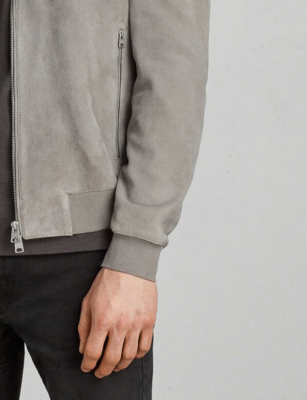 Allsaints Kemble Suede Bomber Jacket - Image 4