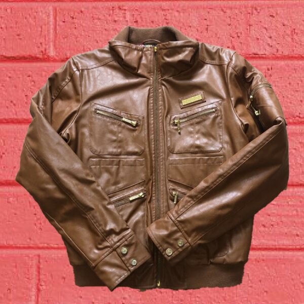 Coogi Brown Leather Jacket