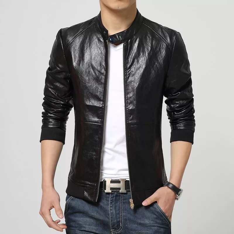 Davoucci Black Leather Jacket - Color Jackets