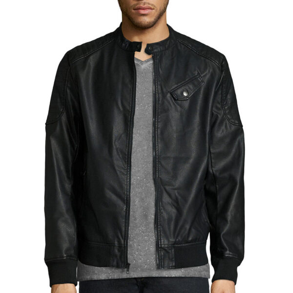 decree Black leather jacket