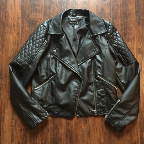 Foreign Exchange Black Leather Jacket