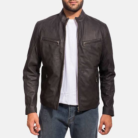 Kc Collections Brown Leather Jacket - Color Jackets