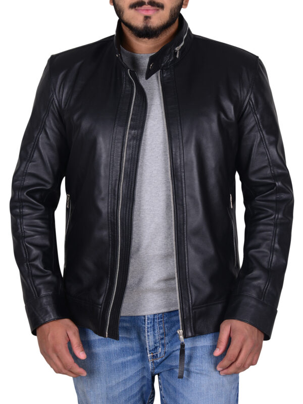 Mossimo Jet Black Leather Jacket