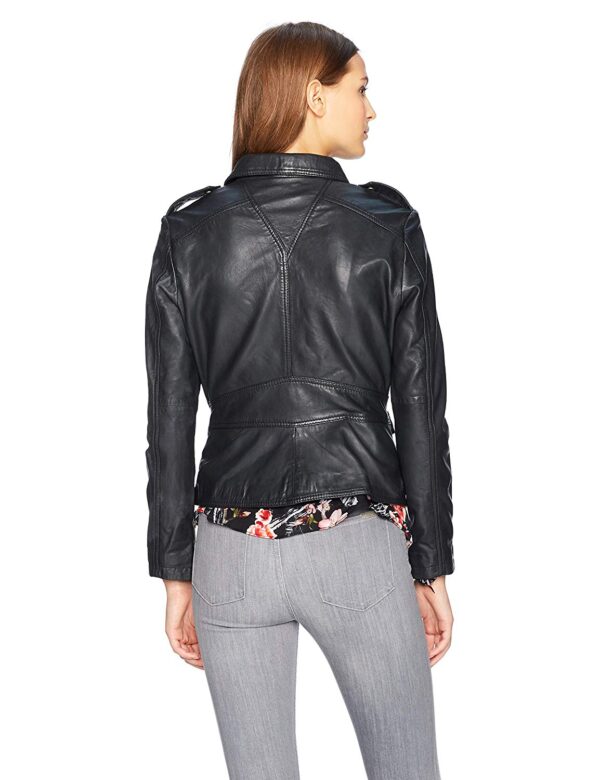 Nicole Miller Black Leather Jacket - Image 2