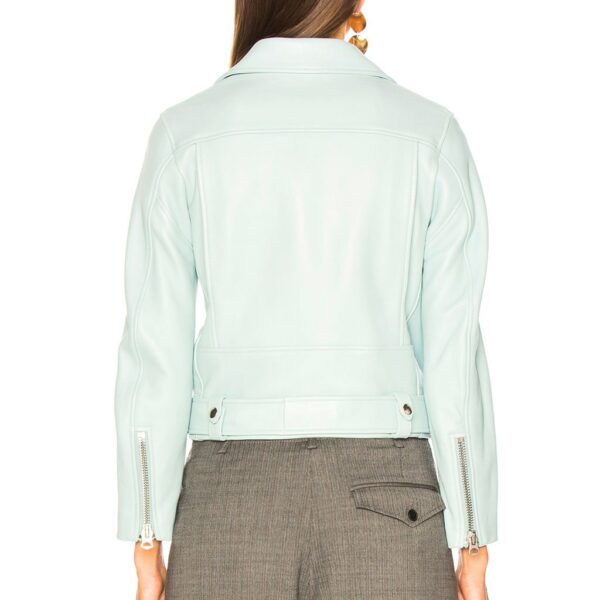 Pastel Faux Leather Jacket - Image 2