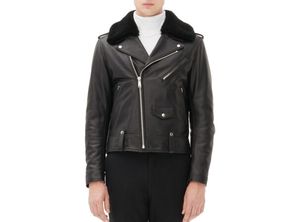 Sandro Shearling Biker Jacket