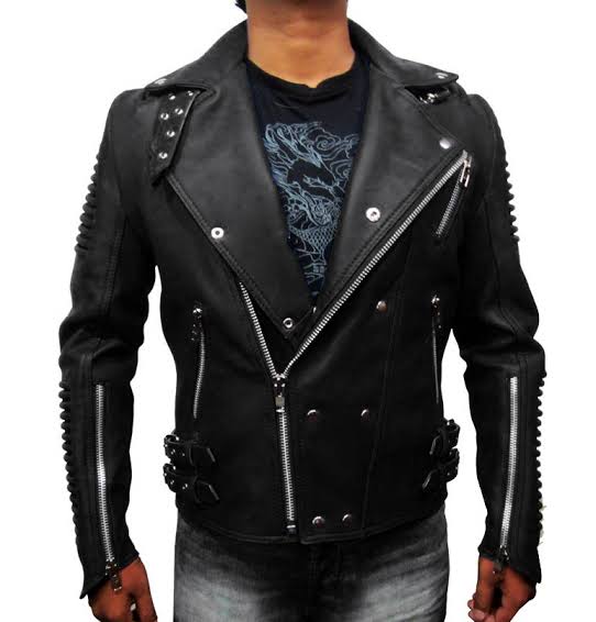 Studded Black Leather Jacket - Color Jackets