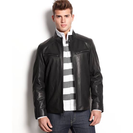 vince camuto leather jacket