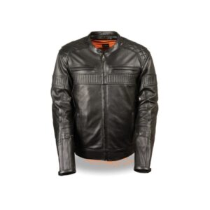 Men’s Quilted Pattern Triple Vent Scooter Jacket