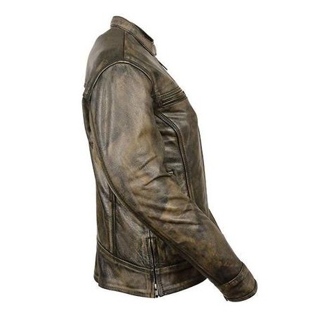 Women’s Distressed Brown Vented Leather Scooter Jacket Women’s Distressed Brown Vented Leather Scooter Jacket Women’s Distressed Brown Vented Leather Scooter Jacket