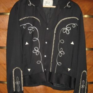 Vintage jaqueta anos 50 jony deep black jacket