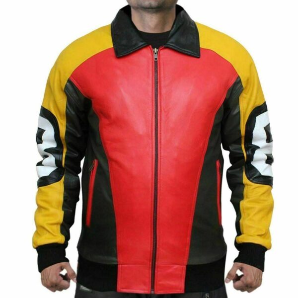 8 Ball Pool Seinfeld Michael Hoban MI Bomber Genuine Real Leather Jacket