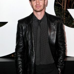 Andrew Garfield Black Leather Jacket