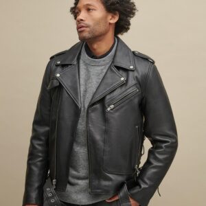 Mens Black Leather Jacket