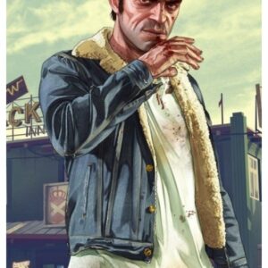 Grand Theft Auto V Trevor Philips Blue Denim Jacket