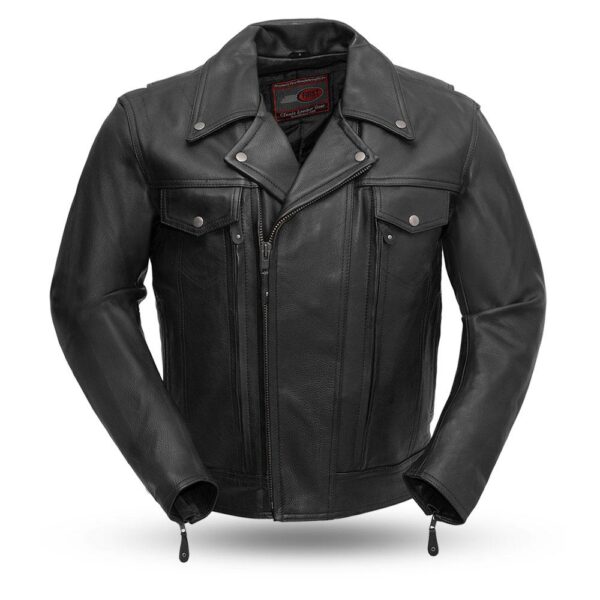 Mastermind Men's Black Biker leather Jacket