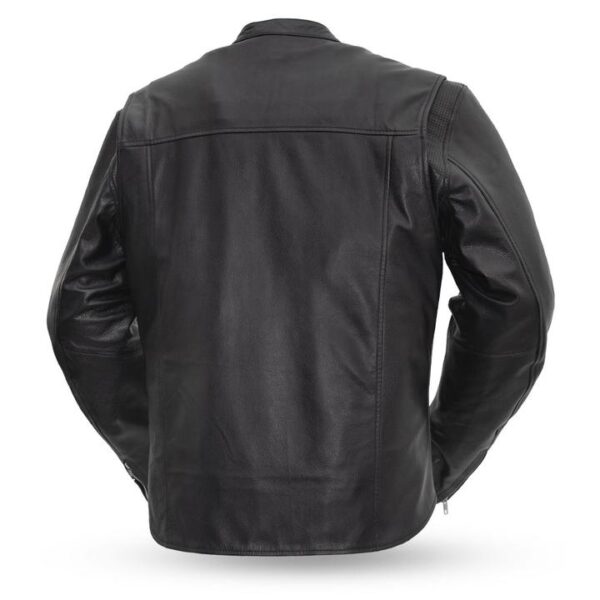 Rocky Men's Biker Black Leather Jacket