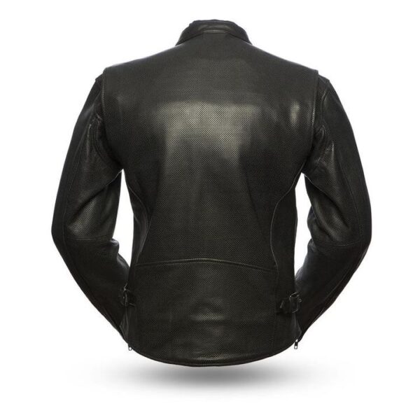 Turbine - Men's Motorcycle Perforated Leather Jacket
