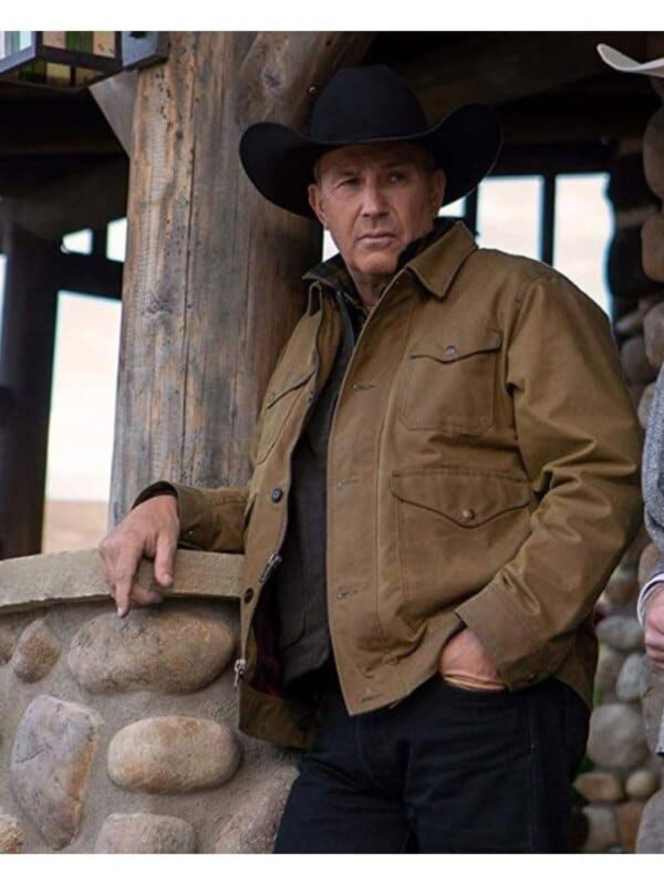 Yellowstone John Dutton Brown Cotton Jacket