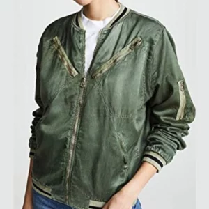 You Love Quinn Satin Jump Jacket