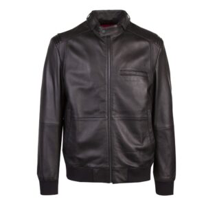 Hugo Black Lutwin Leather Jacket