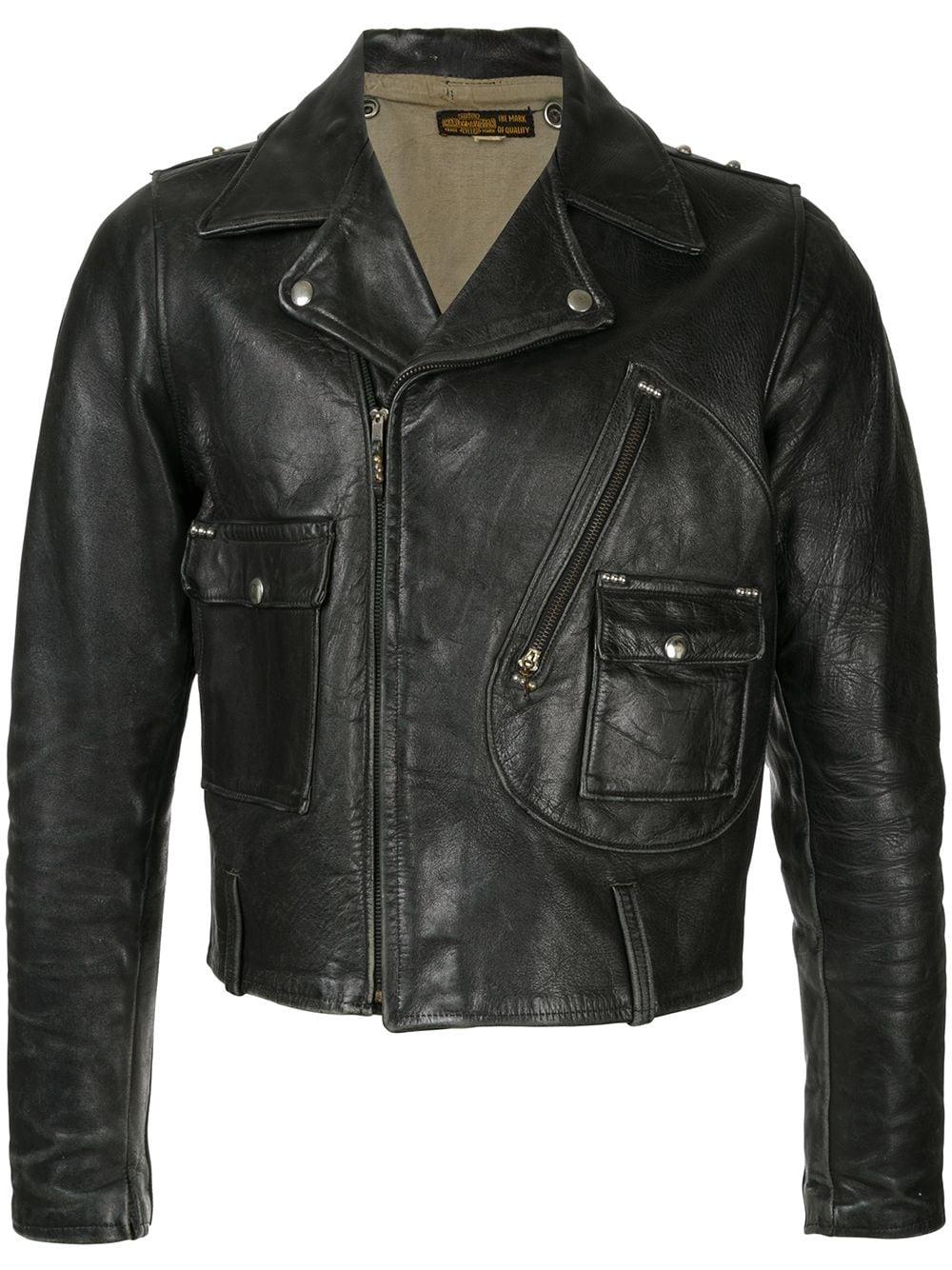 Fake Alpha Vintage 1940s Harley Davidson Motorcycle Black Leather ...