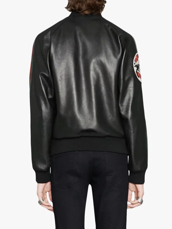 Gucci Leather Bomber Jacket