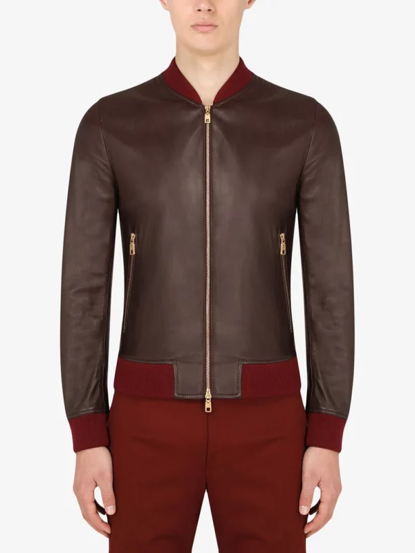 Dwayne Johnson Dolce & Gabbana Leather Bomber Jacket
