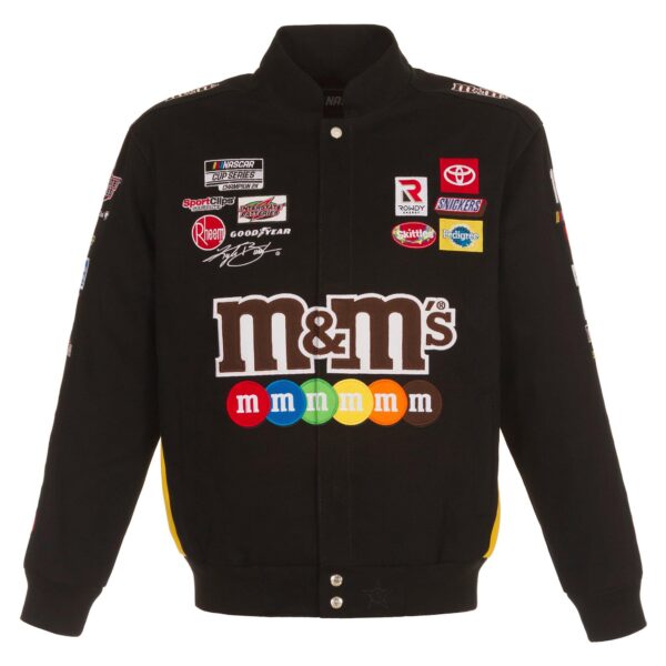 2021 Kyle Busch M&Ms Full-Snap Twill Uniform Jacket