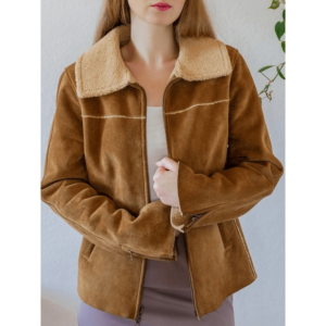 GAP Women’s Vintage Shearling Leather Jacket