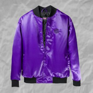 Purple Disco Machine Varsity Jacket