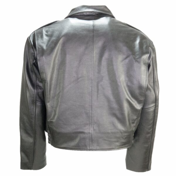 Chicago Cowhide Leather Police Jacket