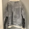 HELIOT EMIL Men's Gray Shearling Aviator Jacket