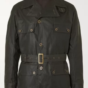 The King's Man Harris Dickinson Waxed Cotton Jacket