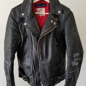 Live Free Die Strong Comme Des Garcons Leather jacket