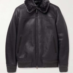 Men's Shearling Bomber Jacket