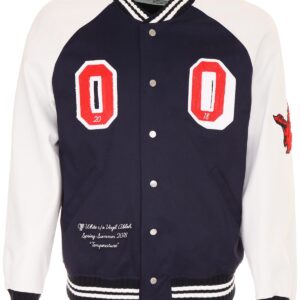 Swaggersouls Men's Off-White Varsity Jacket