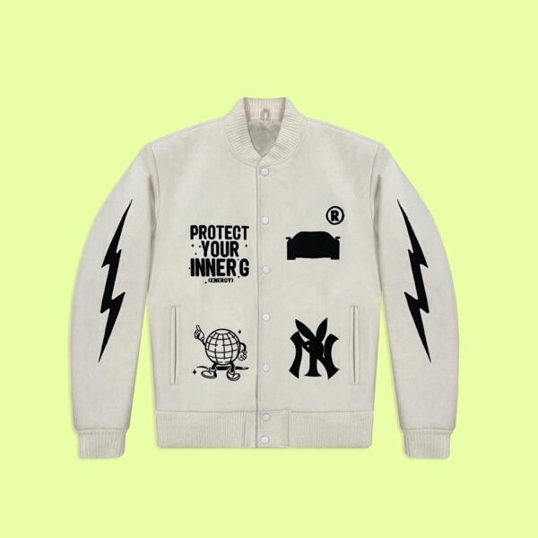 Protect your inner g Watch Your Back Gang Varsity Jacket